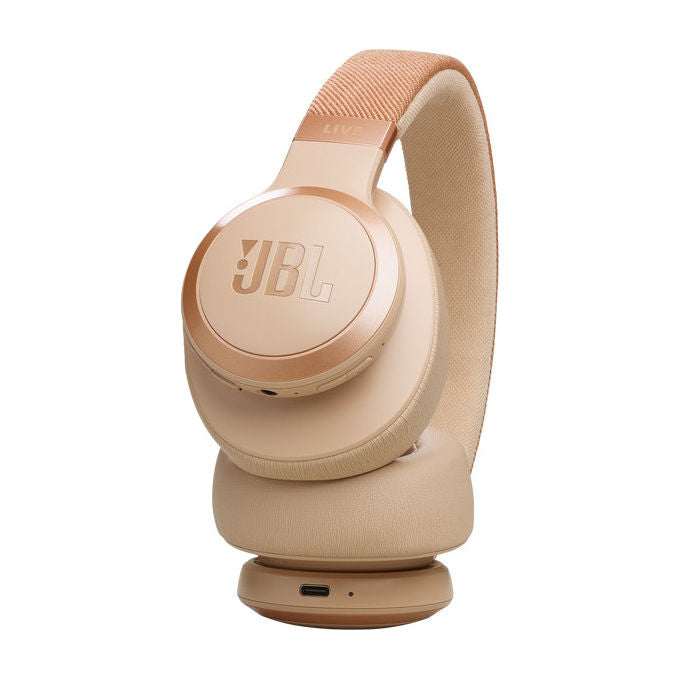JBL JBLLIVE770NCSAT Live 770NC Cuffie Over-Ear Wireless Bluetooth 5.3 ANC Multipoint 65h colore Sabbia