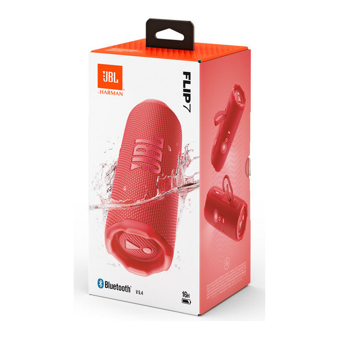 JBL Flip 7 Altoparlante Bluetooth Wireless Impermeabile Rosso 35W IP67 14h