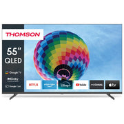 Thomson 55QG4S14 Smart TV QLED 55'' 4K Ultra HD Google TV HDR10 Dolby Vision Wi-Fi colore Grigio