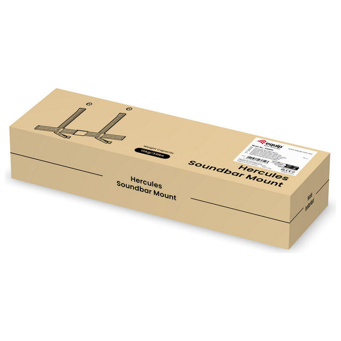 Equip 650895 Supporto Universale Soundbar Parete Nero Regolabile 15kg 86-155mm