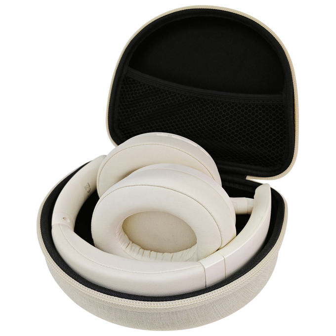 Conceptronic ALVAH02C Cuffie Bluetooth Cancellazione Rumore Attiva 30h Crema Wireless