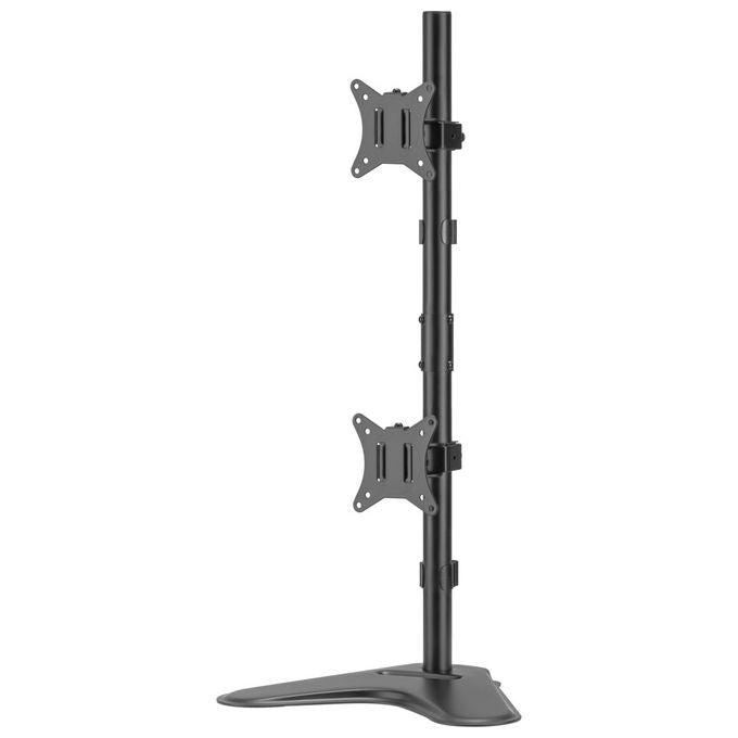 Equip Supporto Verticale 2 Monitor 17-32'' Nero 9kg Regolabile Scrivania VESA