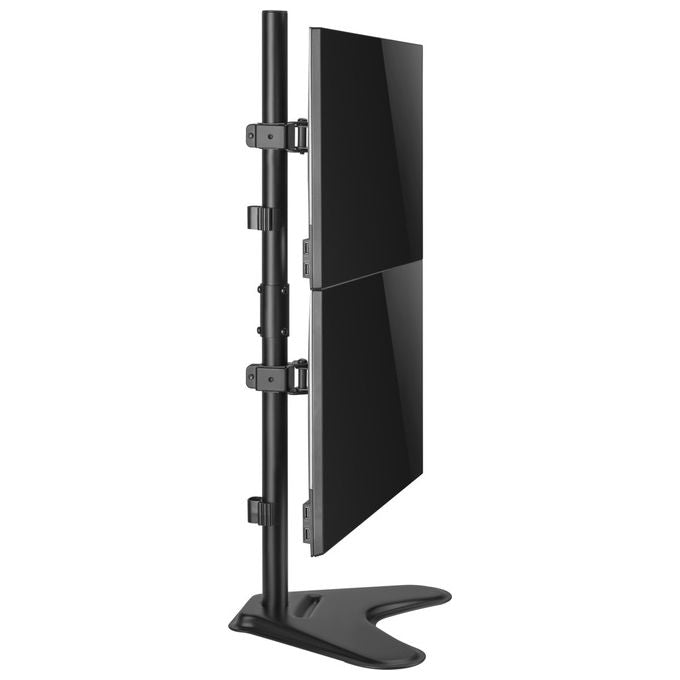 Equip Supporto Verticale 2 Monitor 17-32'' Nero 9kg Regolabile Scrivania VESA