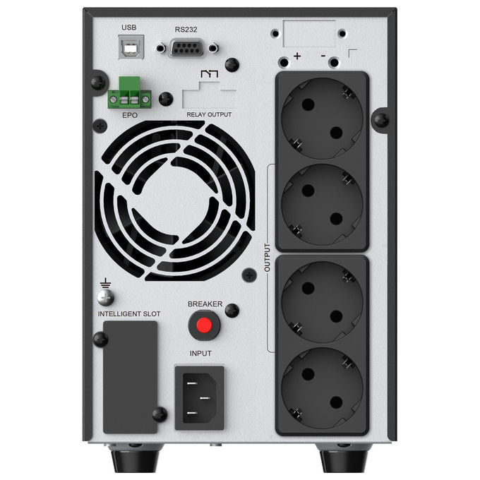 Conceptronic ZEUS52ES2K UPS 2kVA 1800W Doppia Conversione 4 Prese AC LCD Gruppo Continuita'