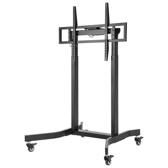 Equip Carrello TV Motorizzato 55-100'' 120kg VESA 800x600 4 Ruote Bloccabili Nero
