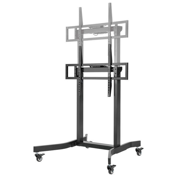 Equip Carrello TV Motorizzato 55-100'' 120kg VESA 800x600 4 Ruote Bloccabili Nero