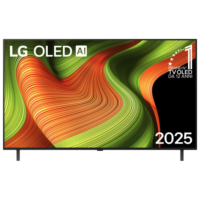 LG OLED55B56LA Serie B5 Smart TV OLED 55'' 4K α8 Gen2 Dolby Vision 4 HDMI 2.1 VRR 120Hz G-Sync WebOS 25 colore Nero