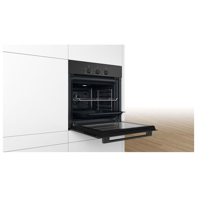 Bosch HBF011BA2 Serie 2 Forno da incasso Elettrico Multifunzione 66 L Classe A Aria Calda 3D 5 programmi (60x60x55 cm) colore Nero