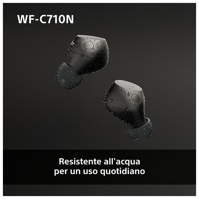 Sony WFC710NB.CE7 WF-C710N Auricolari True Wireless Noise Cancelling Bluetooth 5.3 IPX4 40h colore Nero