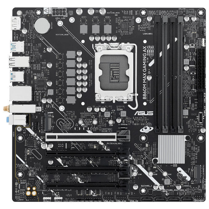 ASUS B860M MAX GAMING AX Scheda Madre micro ATX DDR5 Wi-Fi 6 LGA 1851 Intel B860