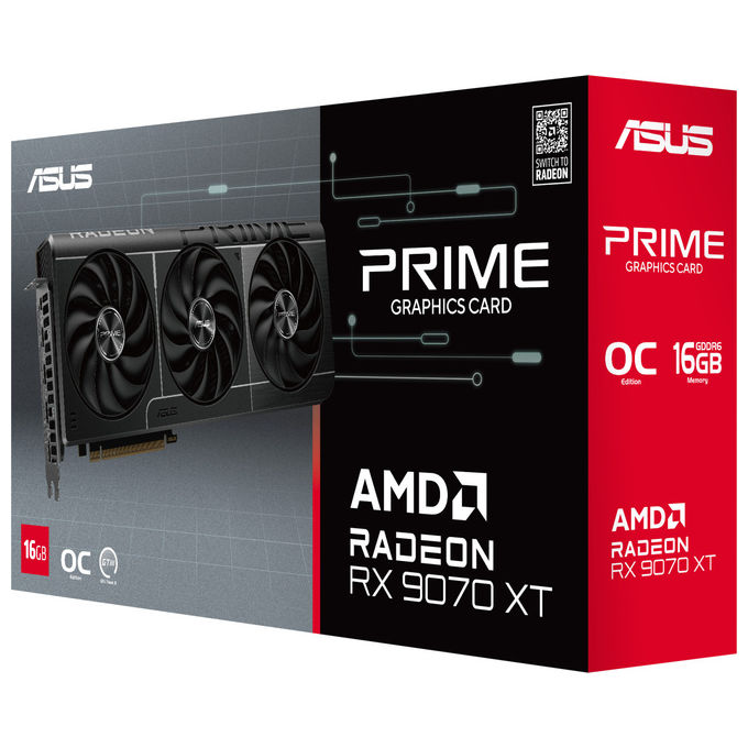 ASUS Prime Radeon RX 9070 XT 16GB GDDR6