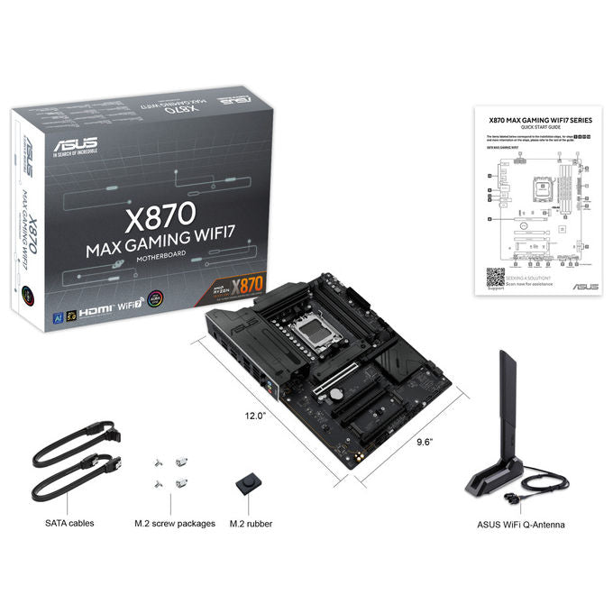 ASUS Scheda Madre X870 Socket AM5 ATX Wi-Fi 7 per Gaming PC DDR5 PCIe 4.0