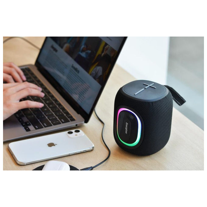 Energizer BTS081 Altoparlante Portatile Bluetooth 8W Nero con Radio FM e MicroSD