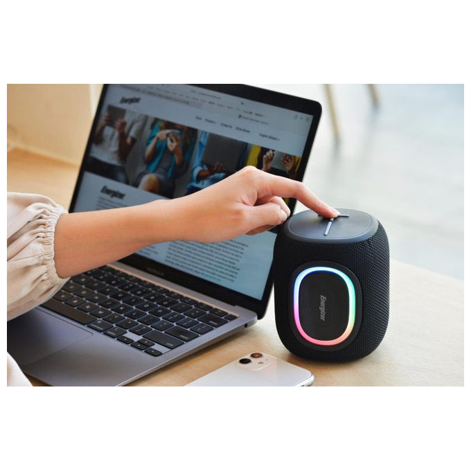 Energizer BTS081 Altoparlante Portatile Bluetooth 8W Nero con Radio FM e MicroSD