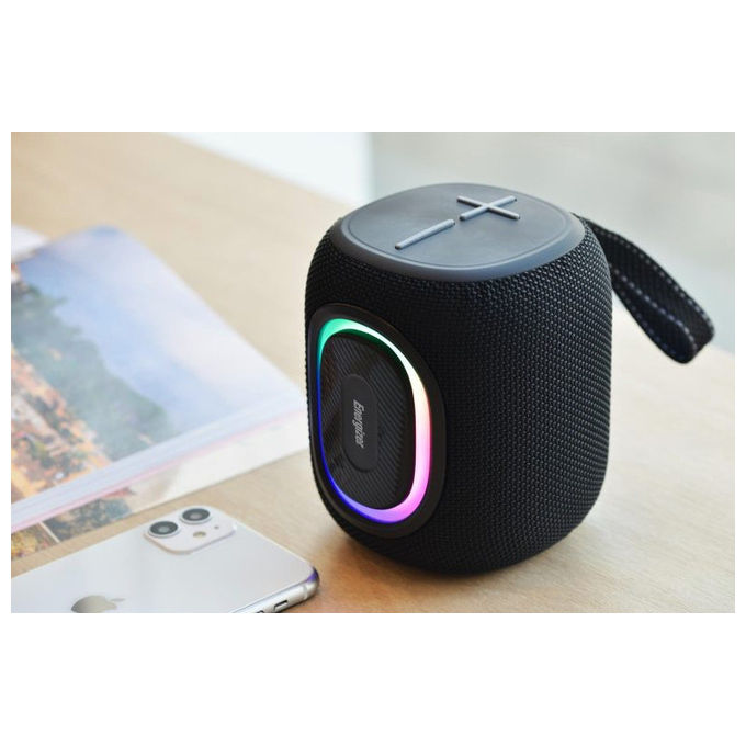 Energizer BTS081 Altoparlante Portatile Bluetooth 8W Nero con Radio FM e MicroSD