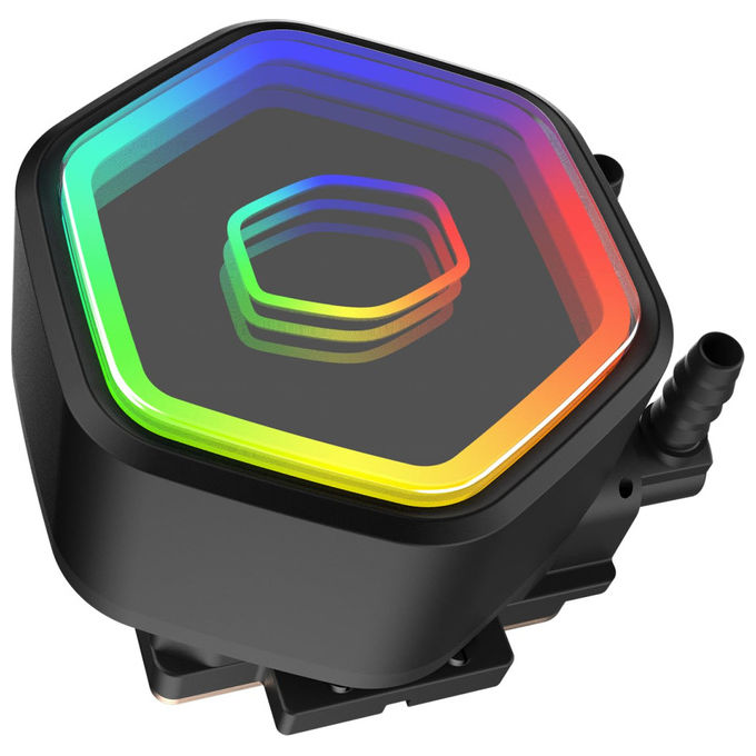Cooler Master MLW-D24M-A18PA-R1 MasterLiquid 240 Core II Dissipatore a Liquido CPU ARGB 240mm 2x120mm PWM 1750 rpm 25 dB colore Nero