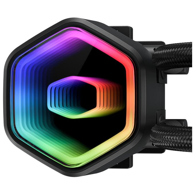 Cooler Master MLW-D24M-A18PA-R1 MasterLiquid 240 Core II Dissipatore a Liquido CPU ARGB 240mm 2x120mm PWM 1750 rpm 25 dB colore Nero
