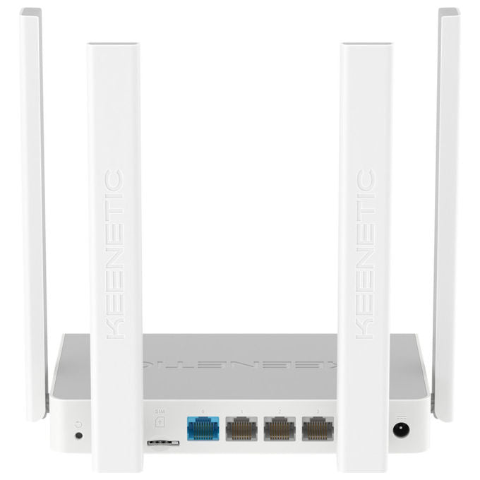 Keenetic KN-4910 Router Wi-Fi 5 Dual-band 1200Mbps 4G LTE Grigio Bianco