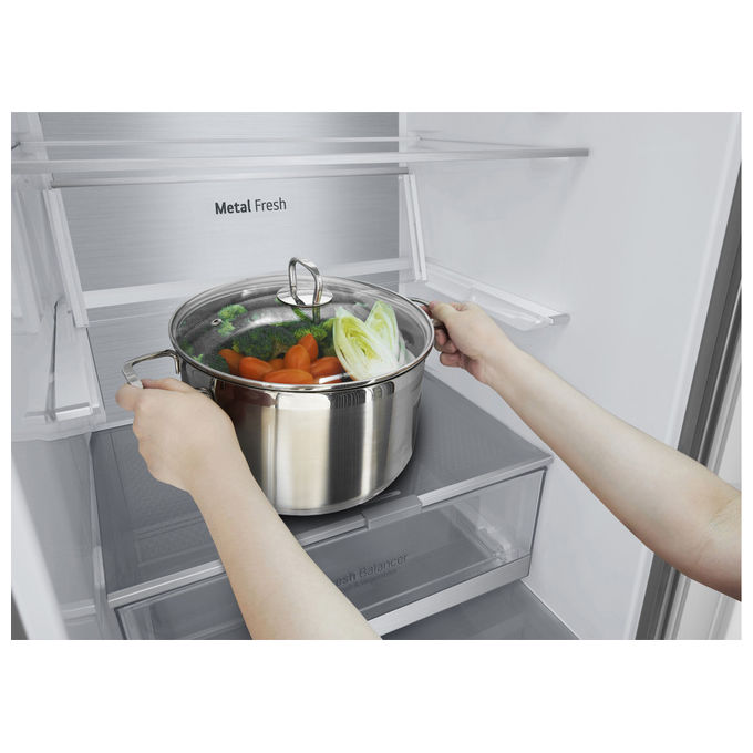 LG GBV7280DPY Frigorifero Combinato 387L Altezza 203 cm Classe D Fresh Converter Argento