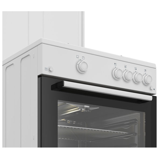 Beko FBG62010DW Cucina a Gas Libera Installazione 4 Fuochi Forno Gas Grill 64 L Classe A (85x60x60 cm) colore Bianco