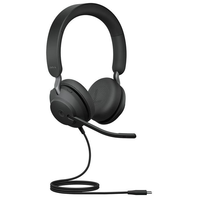 JABRA Evolve2 40 SE Auricolare Cablato a Padiglione per Musica e Chiamate con Connessione USB tipo-C e Design Ergonomico