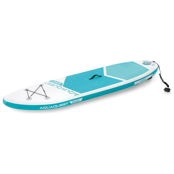 Intex 68241NP Aqua Quest 240 Youth Tavola Gonfiabile da SUP Portata Massima 90 Kg con Tecnologia Drop Stitch e Grip Pad in EVA colore Celeste