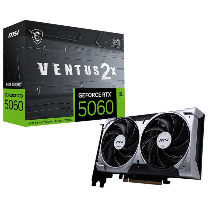 MSI Scheda Grafica GeForce RTX 5060 8GB GDDR7 VENTUS 2X OC - NVIDIA