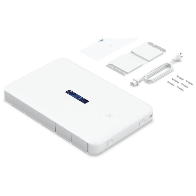 Ubiquiti Dream Wall UDW Router Wi-Fi 10Gbps PoE Montaggio a Muro Bianco