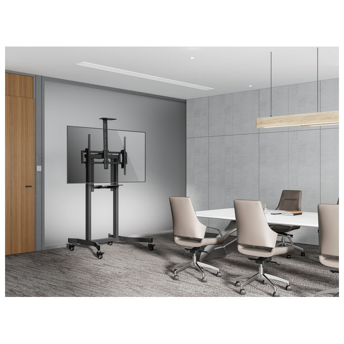 Equip Carrello TV Motorizzato 55-100'' VESA 800x600 4 Ruote Supporto Mobile Regolabile