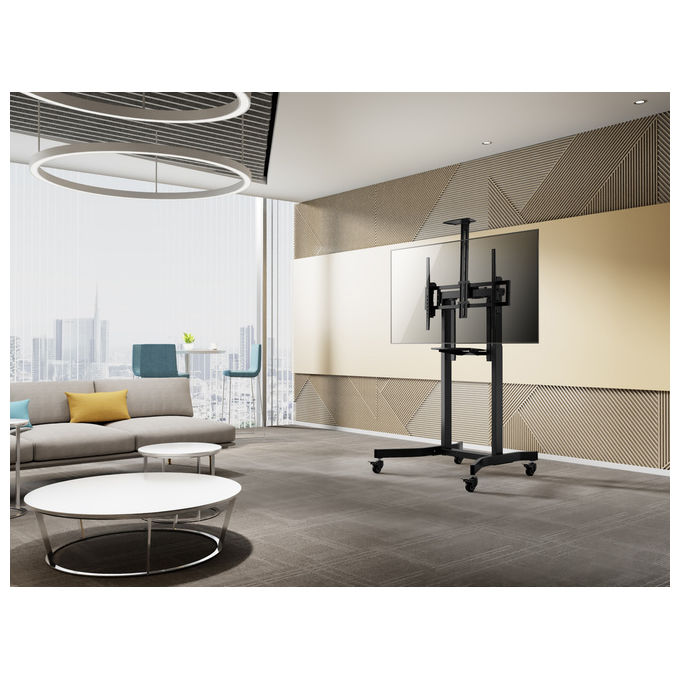 Equip Carrello TV Motorizzato 55-100'' VESA 800x600 4 Ruote Supporto Mobile Regolabile