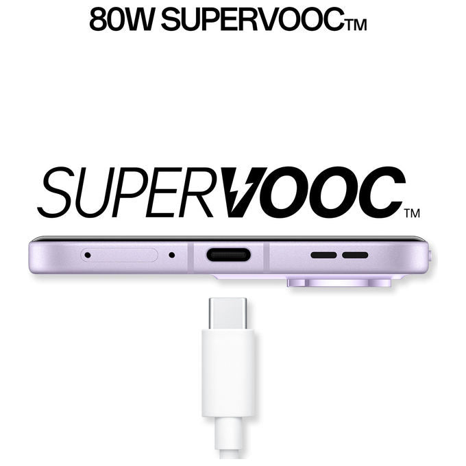 Oppo CPH2697 Reno13 Pro Smartphone 5G 6.83'' Tripla Fotocamera 50MP 12GB RAM 512GB Android 15 colore Viola