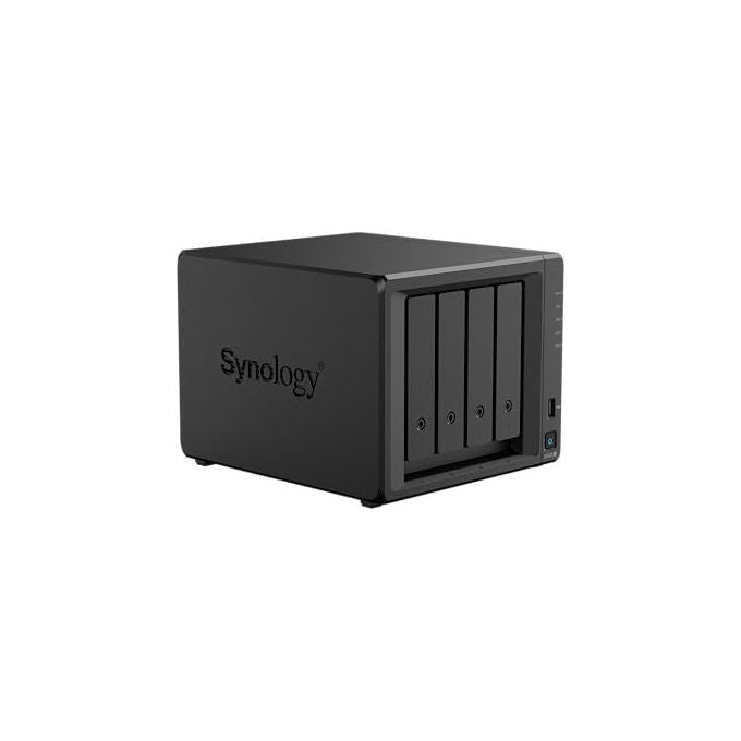 Synology DS925+ NAS 4 Bay AMD Ryzen V1500B 4 GB DDR4 ECC 2x2.5GbE 2xUSB 2xM.2 NVMe espandibile a 9 Bay colore Nero