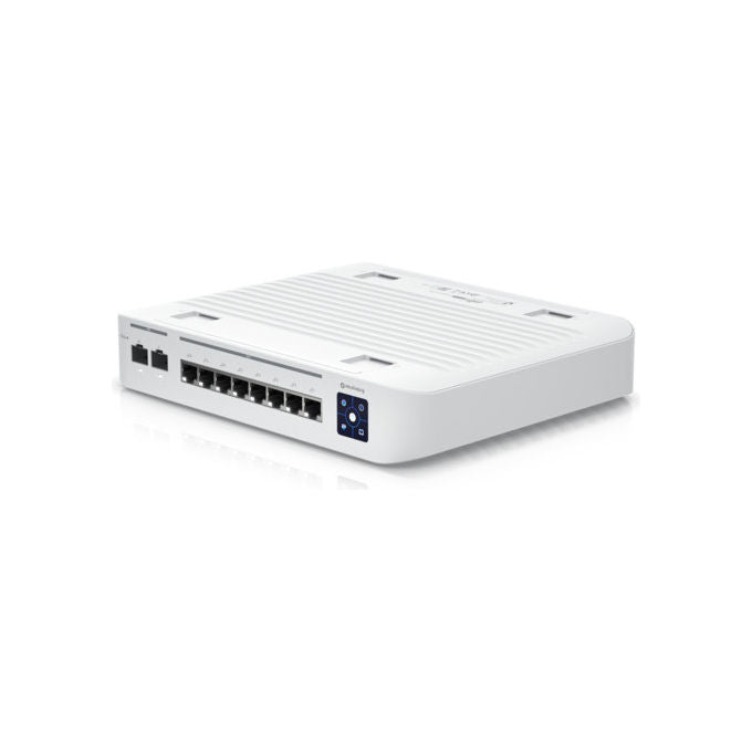 Ubiquiti USW-ENTERPRISE-8-POE-EU UniFi Switch Gestito L3 8 Porte 2.5G Ethernet PoE+ 120W 2 Slot SFP+ colore Acciaio Inox