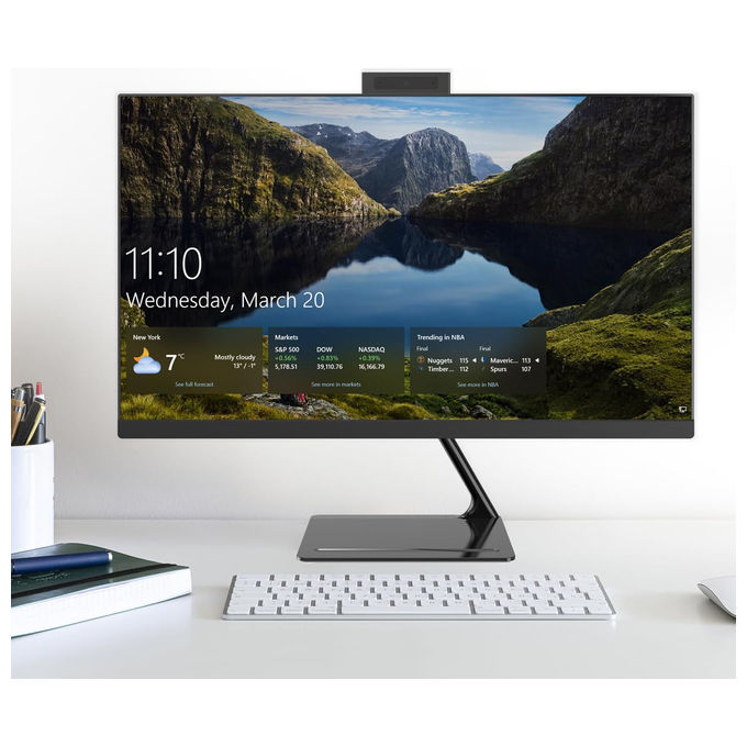 Atlantis A25-Z27-B Nexus PC All in One 27'' Full HD Barebone Chipset H610 Webcam 5MP Supporto CPU i3 i5 i7 colore Nero