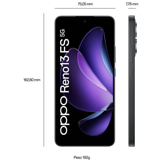 OPPO Reno13 FS Smartphone 5G 6.67'' AMOLED Tripla Fotocamera 5800mAh Android 15