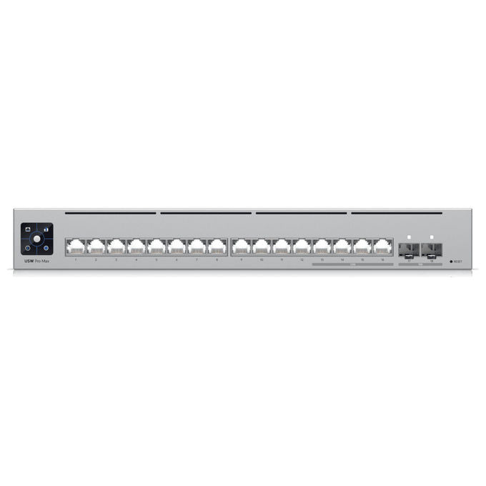Ubiquiti USW-PRO-MAX-16 Pro Max Switch di Rete L3 16 Porte 2.5G Ethernet 84 Gbit-s 2 SFP+ Rack 1U colore Grigio