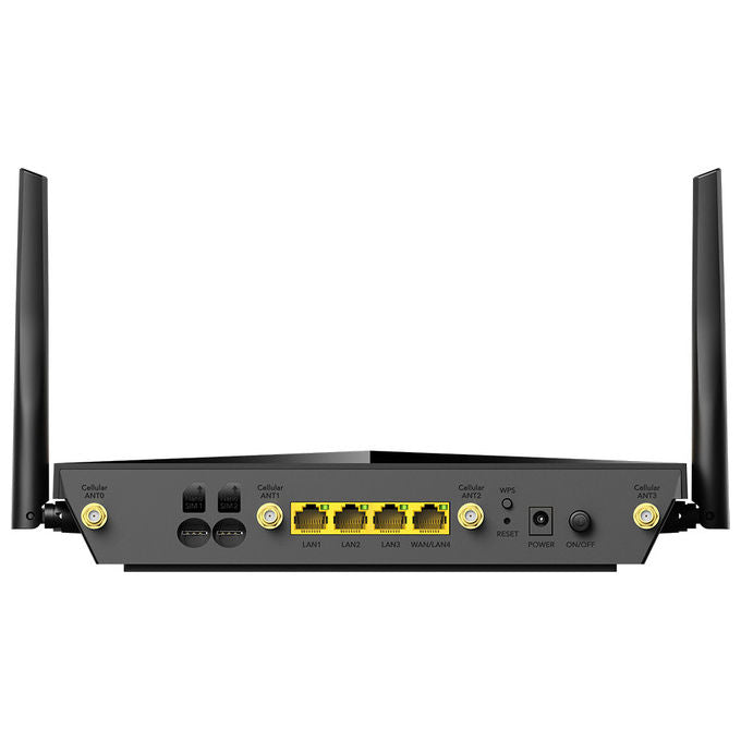 Cudy P5 Router Wireless 5G Wi-Fi 6 AX3000 Dual-band 2.4 GHz 5 GHz 4 Porte Gigabit Ethernet VPN Dual SIM colore Nero