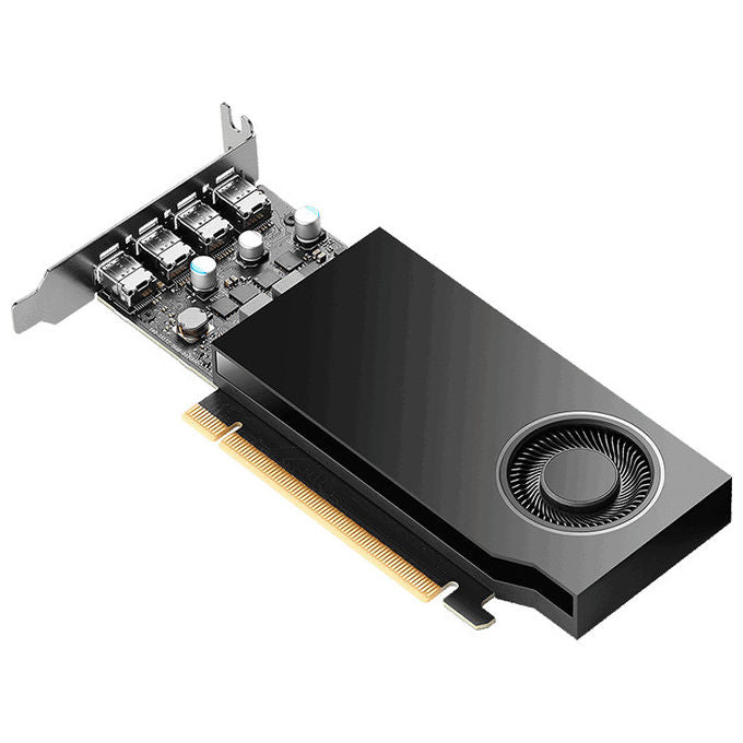 PNY VCNRTXA400-PL RTX A400 Scheda Video Professionale 4 GB GDDR6 PCIe 4.0 x8 768 CUDA Core 4x Mini DisplayPort Low Profile colore Nero