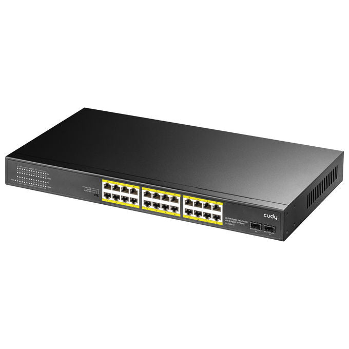 Cudy GS1028PS2 Switch di Rete 24 Porte Gigabit PoE+ 2 SFP 300W Rack Montabile