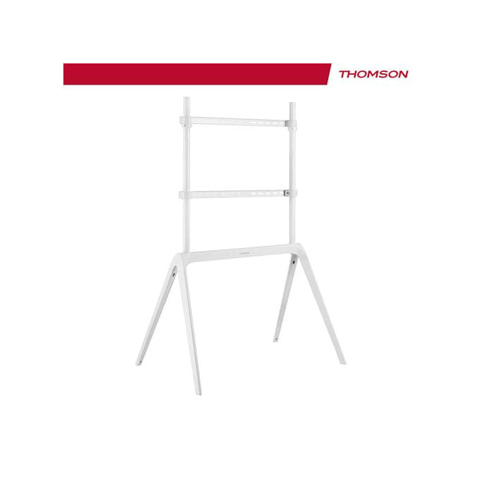 Thomson S604 Supporto TV da Terra 65'' 86'' Metallo VESA 600x400 60 Kg colore Bianco