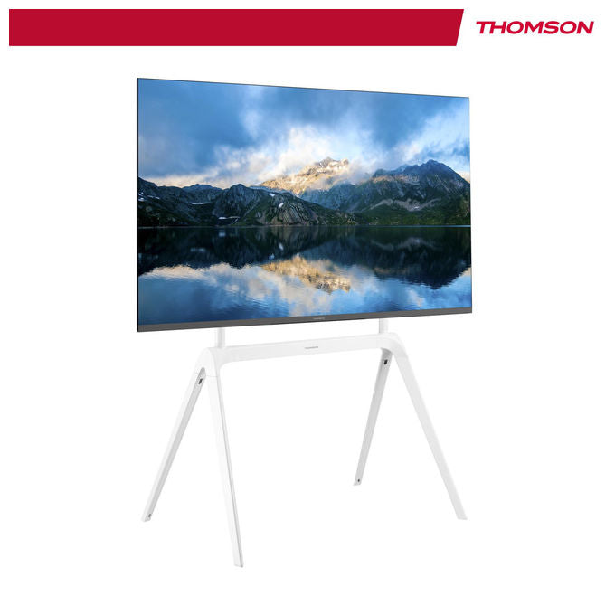 Thomson S604 Supporto TV da Terra 65'' 86'' Metallo VESA 600x400 60 Kg colore Bianco