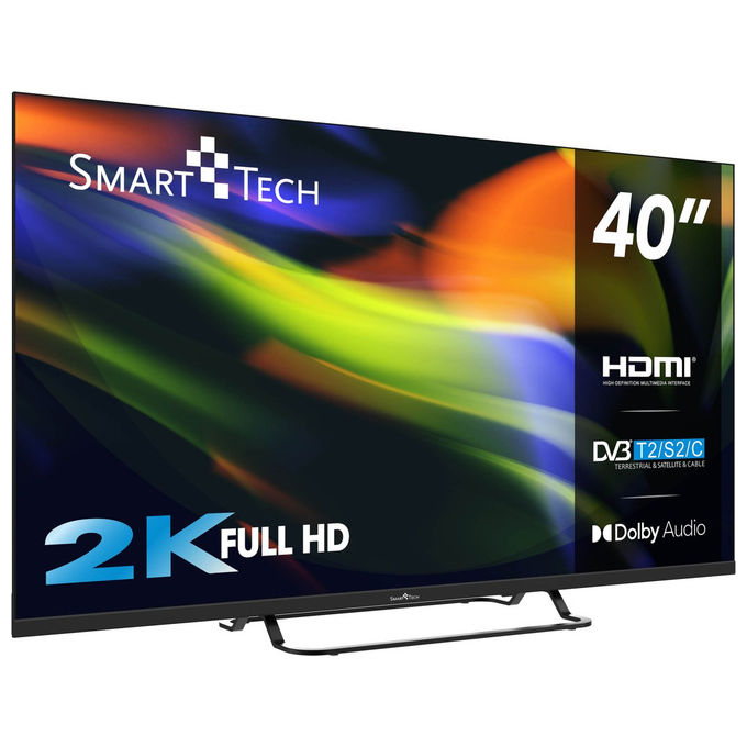 Smart-Tech 40FN01V3 TV LED 40'' Full HD DLED 60Hz DVB-T2 DVB-S2 3 HDMI 2 USB Dolby Digital Plus colore Grigio