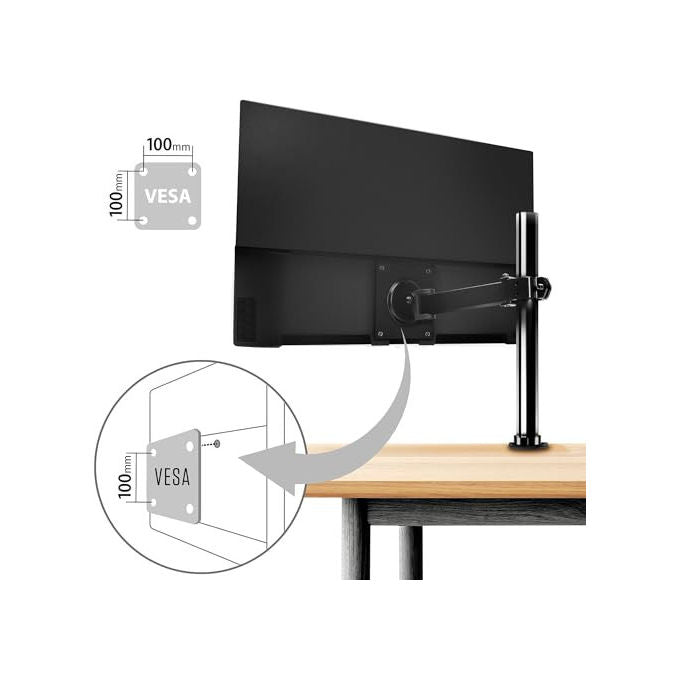 Atlantis A05-HE22VF-VHM Monitor PC 21.5'' VA Full HD 1920x1080 100Hz 5ms FreeSync VGA HDMI Multimediale colore Nero