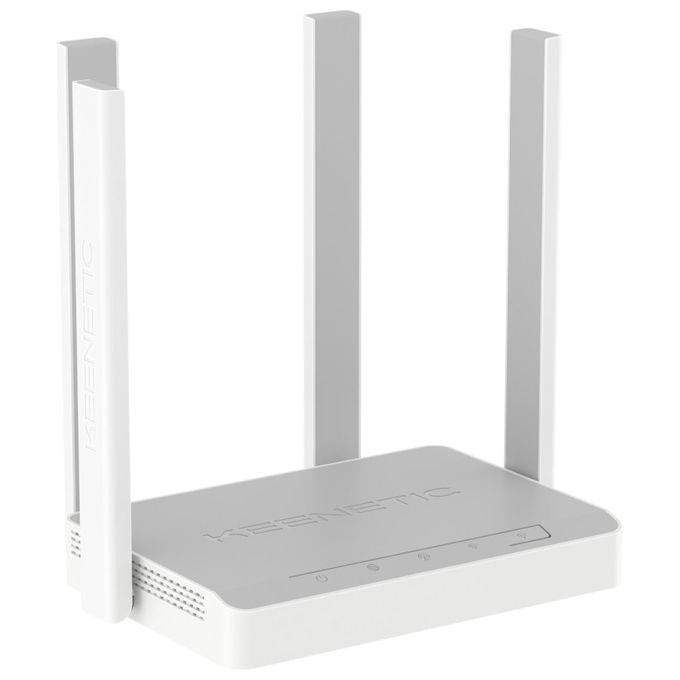 Keenetic Router Modem 4G KN-2212 Wi-Fi 300Mbps 4 Porte LTE VPN Grigio e Bianco