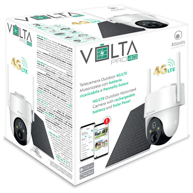 Telecamera IP Atlantis Land Volta Pro A16-VL70P-4G 3MP PTZ Esterno Wireless 4G Bianco