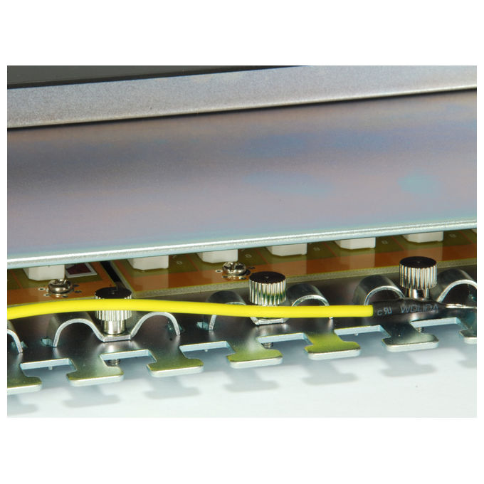 Equip Patch Panel 24 porte RJ45 Cat6a Schermato Nero 1U Rack per Rete Ethernet