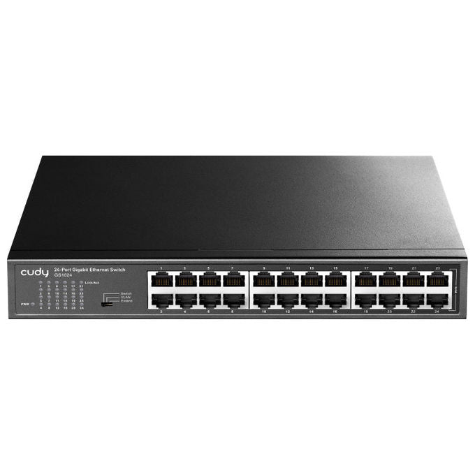 Cudy GS1024 Switch Gigabit Ethernet 24 porte Rack Mountable Nero per Rete LAN