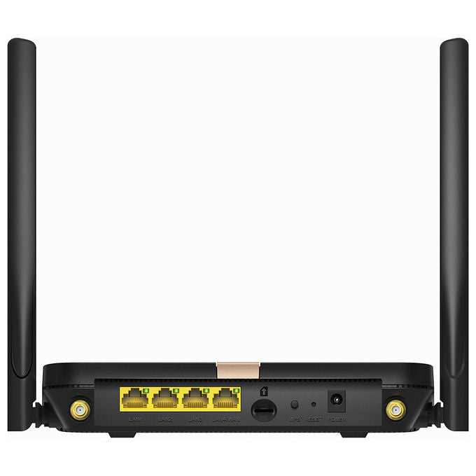 Cudy LT500D Router 4G LTE Wi-Fi Mesh AC1200 Dual Band 867 Mbit-s 4 Porte Fast Ethernet NanoSIM VPN DDNS colore Nero