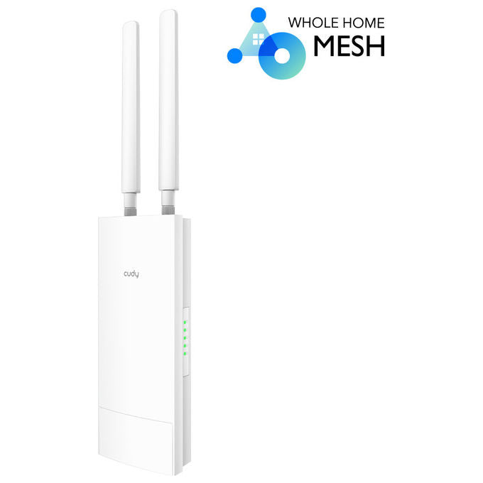 Cudy AP1300 OUTDOOR Access Point Wi-Fi Dual Band 867 Mbit-s PoE IP65 Mesh Gigabit Esterno colore Bianco