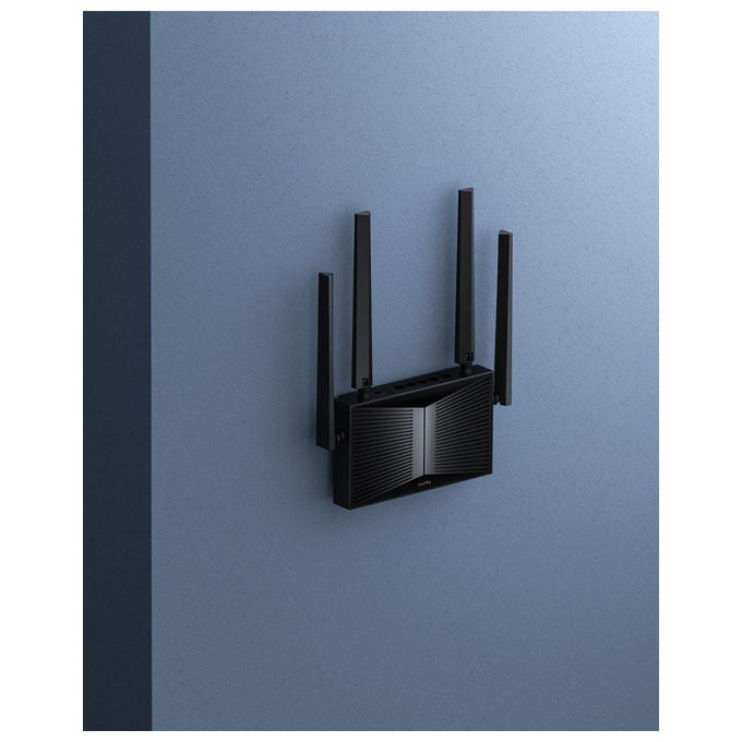 Cudy WR3600 Router Wireless Wi-Fi 7 Dual Band 2882 Mbps Gigabit Ethernet VPN MU-MIMO colore Nero
